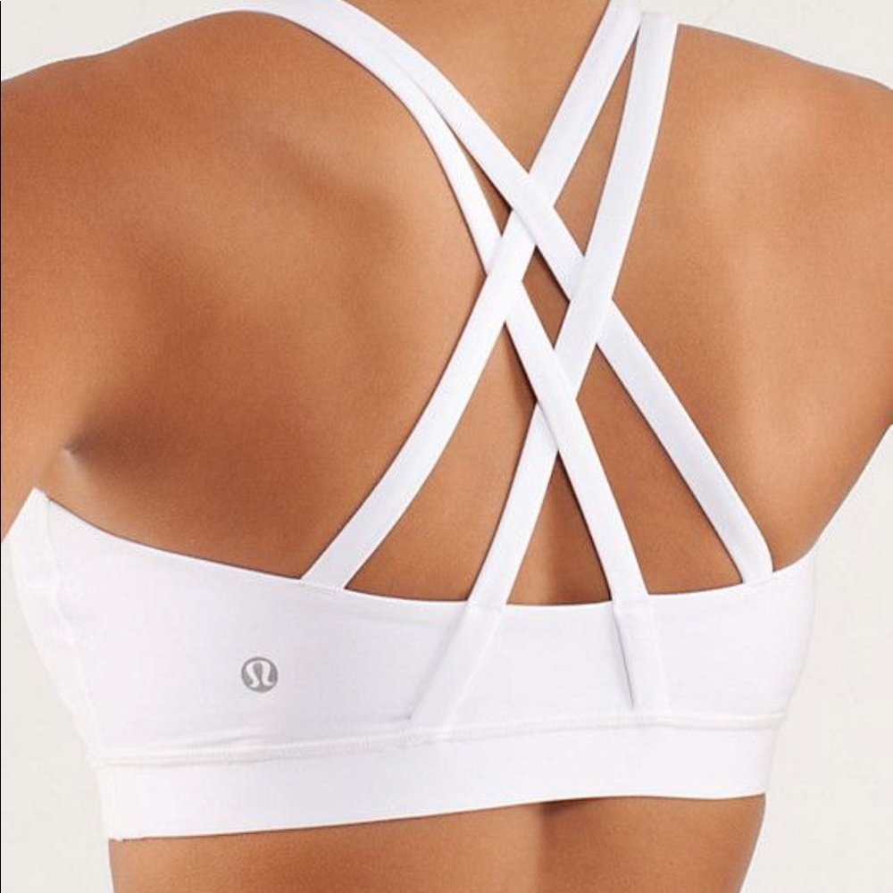 Lululemon white Energy bra 🍋